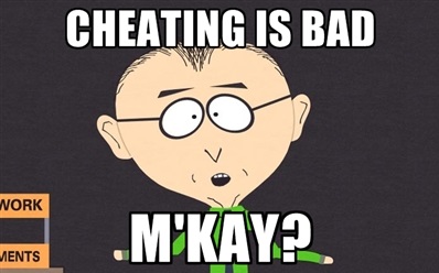 cheating is bad